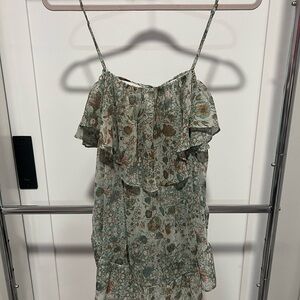Victoria's Secret Floral Mini Dress - Green and Orange